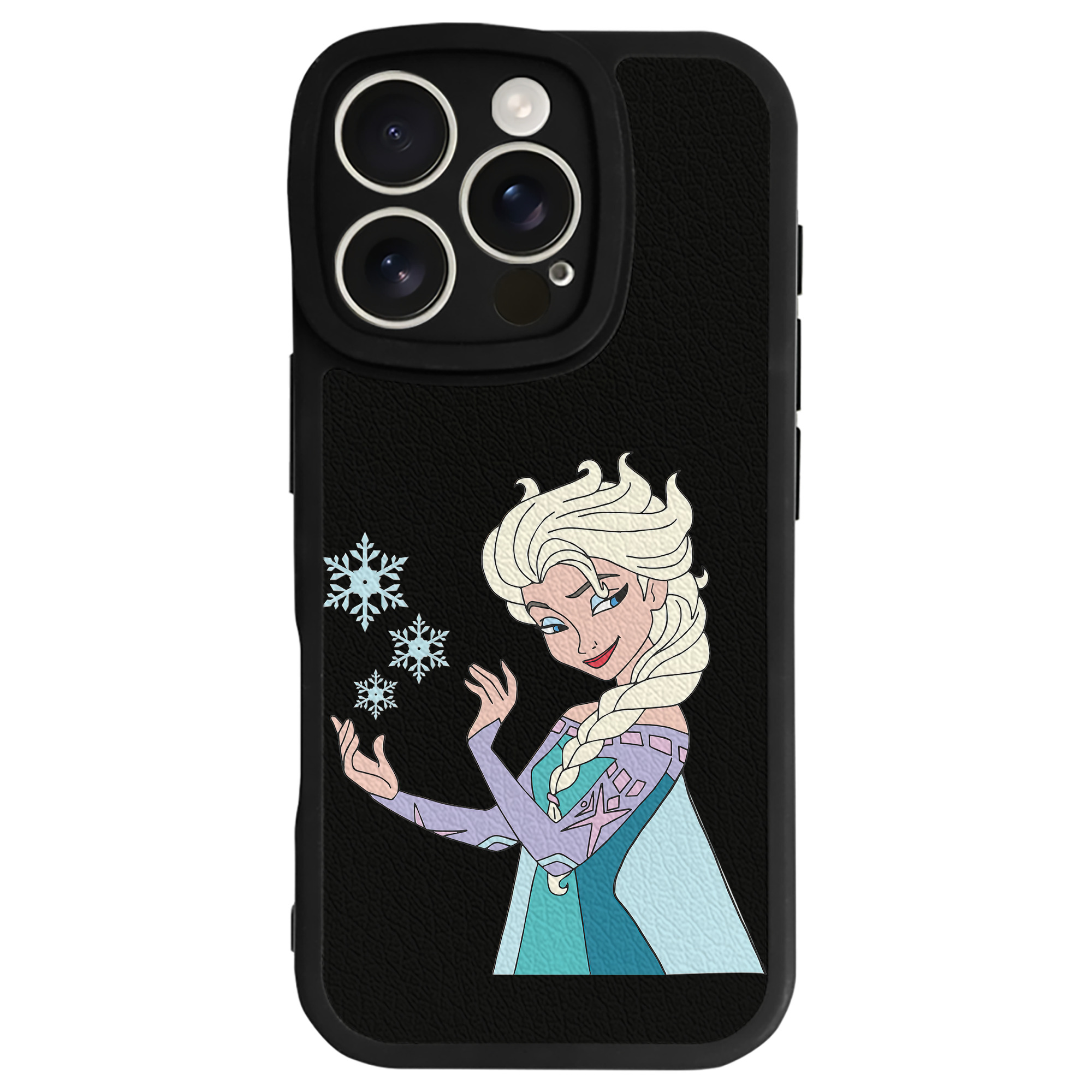 （画像用） アナと雪の女王 アンナ エルサ Frozen Anna Elsa 【iPhone 16シリーズ対応】シリコンスマホケース（レザー調） 材質：シリコン